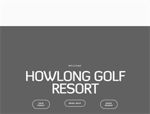 Tablet Screenshot of howlonggolf.com.au